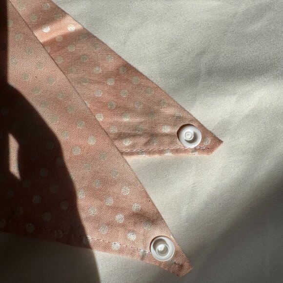 EUC, Canoodle Polka Dot Pattern Dog Bandana, White and Pink, Size M - Picture 5 of 14